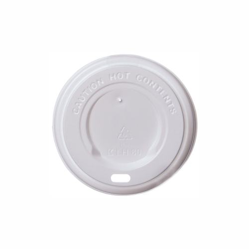 Kaffeebecher Deckel mit Trinköffnung PS weiß Ø 8,0cm